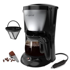 Portable Coffee Maker for Travel Camping Car, Ground Coffee Machine Single Se...
