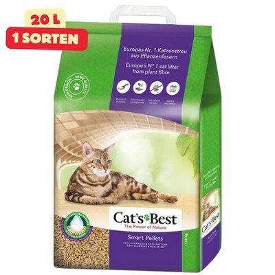 Cat's Best Smart Pellets Katzenstreu 20l 10kg Klumpstreu Langhaarkatzen Natur