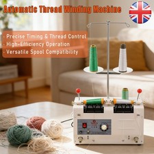 2 Cones Electric Cashmere Knitting Machine Timing Self Stop Winding Machine UK