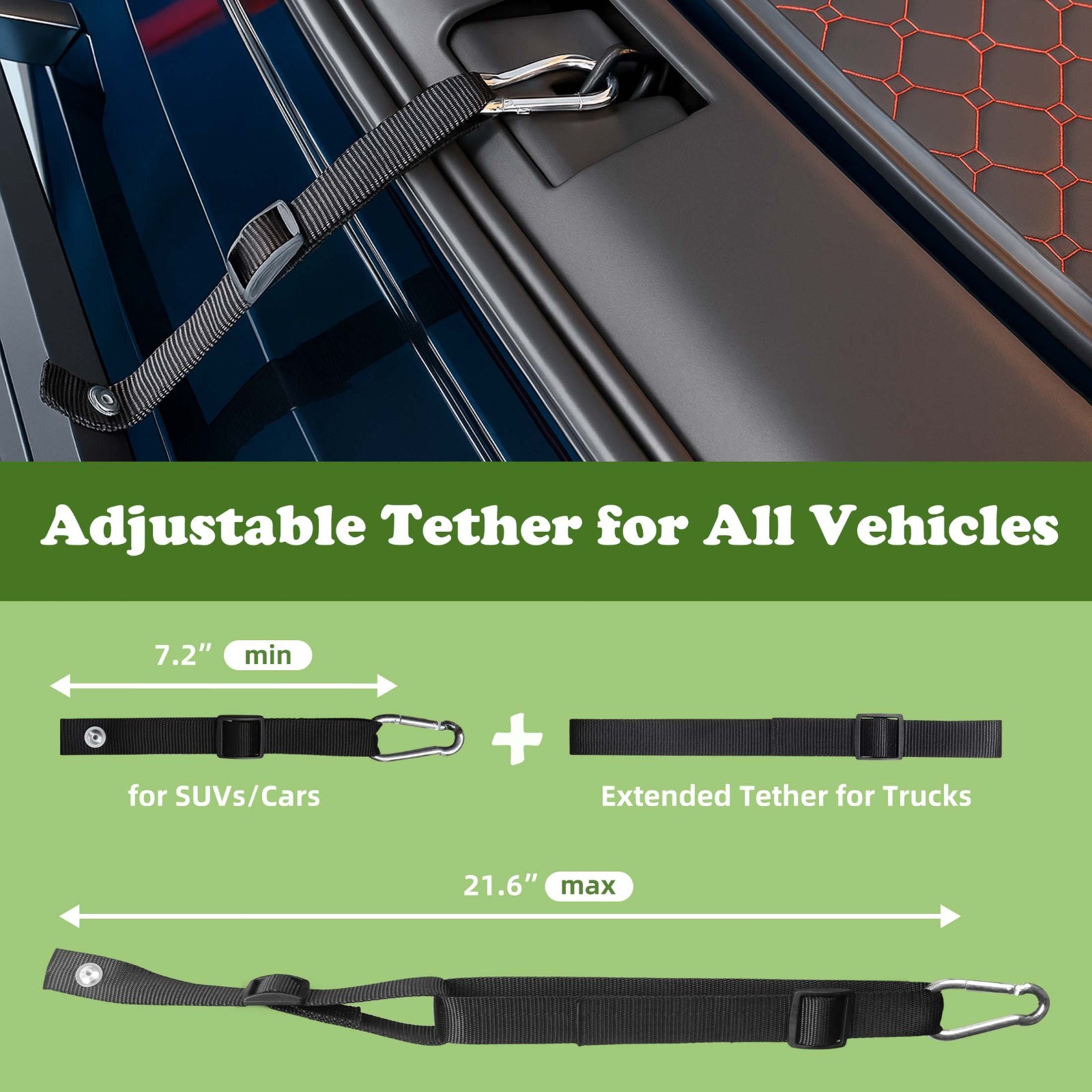 iPetba Dog Ramp for Car & Truck & SUV & Stairs - Joint-Friendly, Anti-Slip