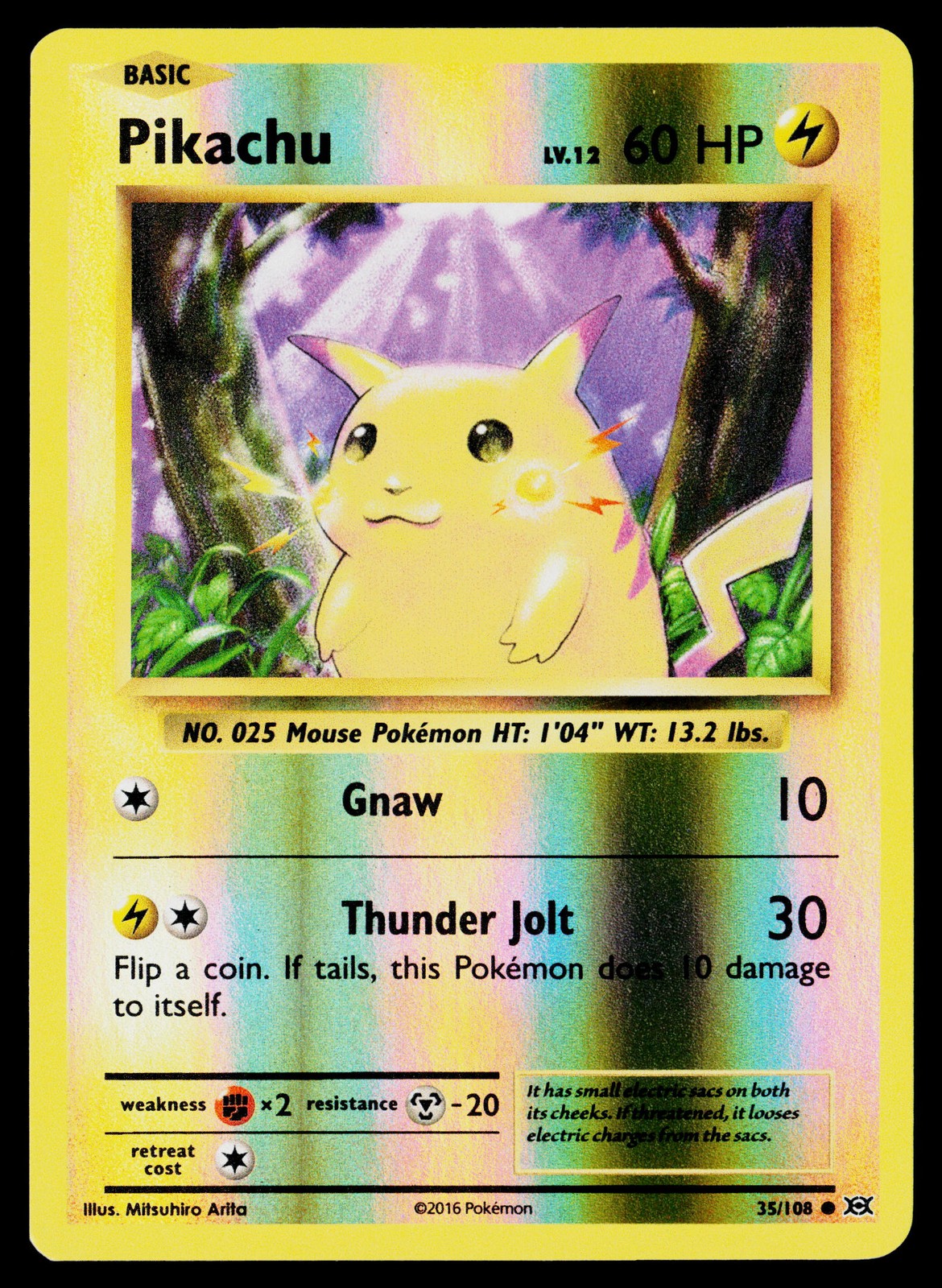 Pikachu #35/108 XY - Evolutions Near Mint or Better