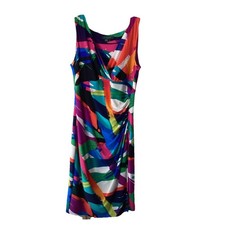 Lauren Ralph Lauren Women's  Sz 10 Vibrant Dress Sleeveless V-neck