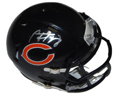CALEB WILLIAMS signed (CHICAGO BEARS) Good Better Best Mini helmet JSA CR86612