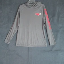 A4 Pullover Mens Large Gray Performance Hoodie Long Sleeve Active Logo Athletic