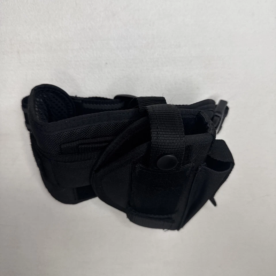 Funda de cinturón ambidiestra UTG, negra-PVC-H288B, con correa para la pierna del muslo Foto 2 de 4