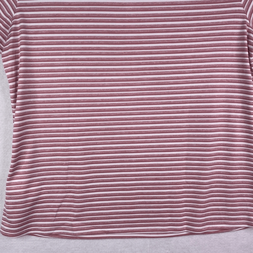 Puma Women’s Size XXL Red White Striped Short Sleeve Performance Polo T Shirt - Picture 6 of 10