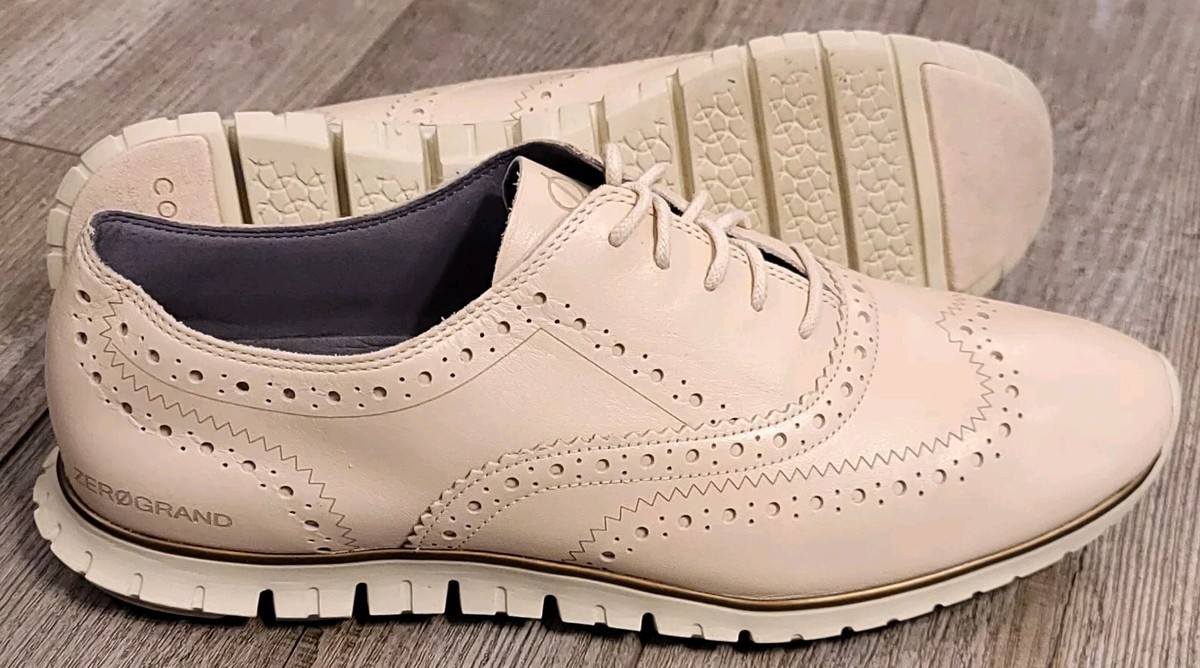 Cole Haan Zerogrand Wingtip Oxford Shoes Beige W16193 Womens  display picture 2