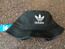 adidas Originals Black Bucket Hat Washed Treatment OSFM Unisex New Beach Boat