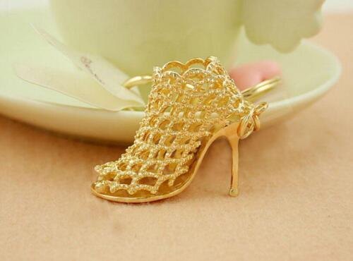 Women Hollow High Heels Keychain Fashion Gold Pendant Bag Car Key Ring Gift - Picture 11 of 26