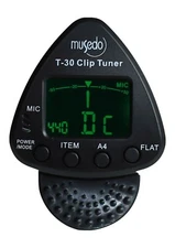 NEW Musedo triangle clip on tuner model T-30 chromatic violin guitar bass guitar