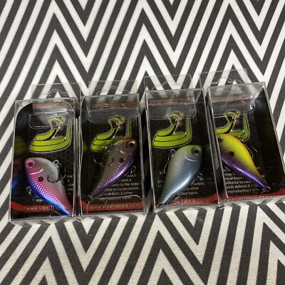 (4) Rapala Rippin' Rap 05 FFRR05 Viper Tackle Custom Colors - FAST SHIPPING!