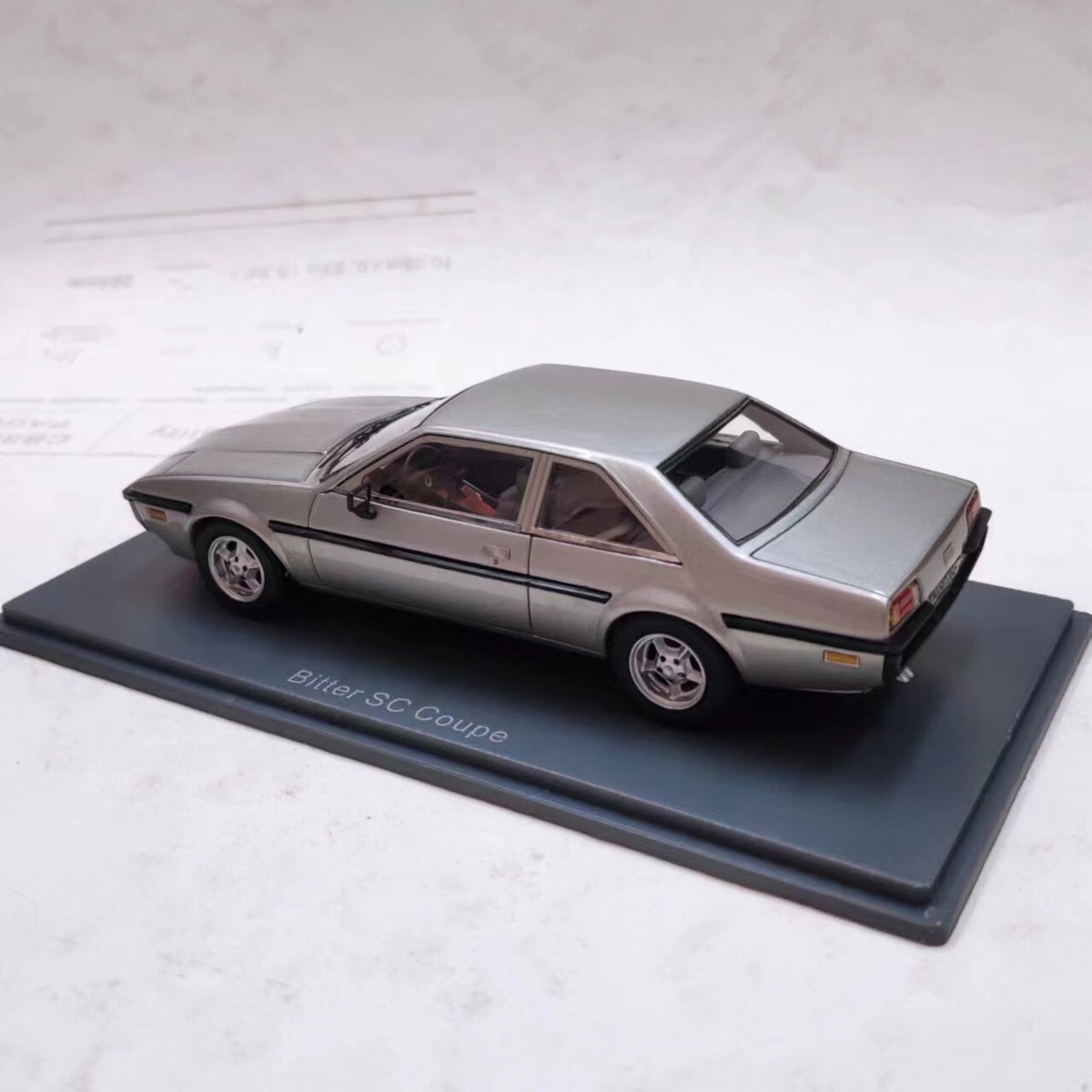 NEO 1/43 Scale Resin Model Bitter SC Coupe 1985 silver | eBay