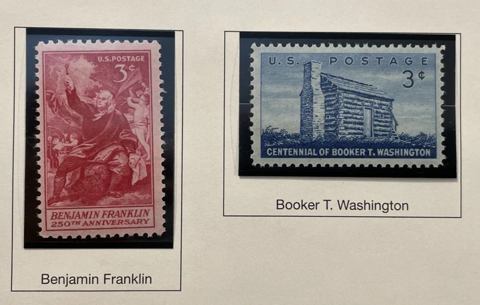 1956 issue Set of 4 Scott #1073-74 #1081 #1083 MNH - Image 2 of 3