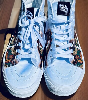 VANS SK8-HI Bolt Big Reveal White Size 9 Mens Canvas Skate VANS SK8-HI Bolt Big Reveal White Size 9 Mens Canvas Skate