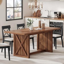 YITAHOME 70.8" Mesa de Comedor Granja Grande para 6 a 8 Personas Estilo Rústico Madera