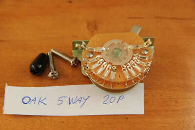 OAK GRIGSBY SWITCH 5 WEGE SCHALTER FENDER STRAT  PICKUP SELECTOR 5 WAY 20 POINT