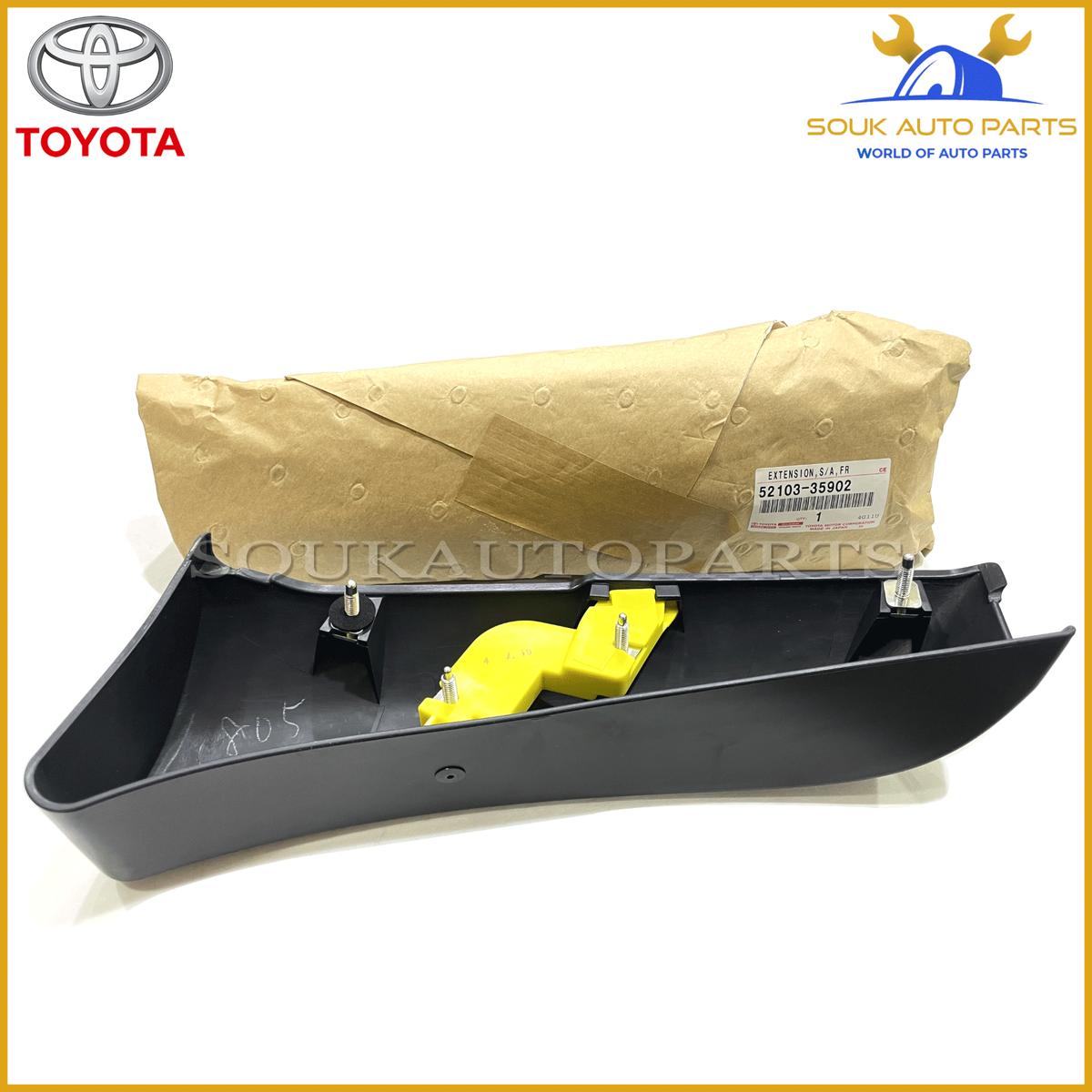 52103-35902 Genuine Toyota FRONT BUMPER EXTENSION ASSY, LH