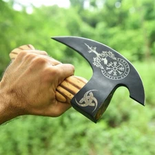 Forged High Carbon Steel Axe Superb Design Axe Hatchet Tomahawk Pizza Cutter