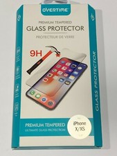 Overtime Premium Tempered Glass Protector 9H for iPhone X/XS-Clear 1-Pack
