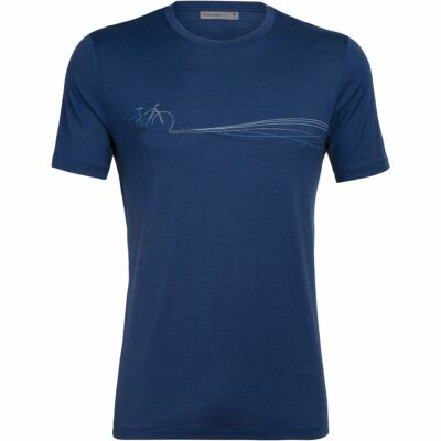 Icebreaker M Tech Lite Ss Crewe Cadence Paths kühlt Merino-Wolle robuster S-XXL