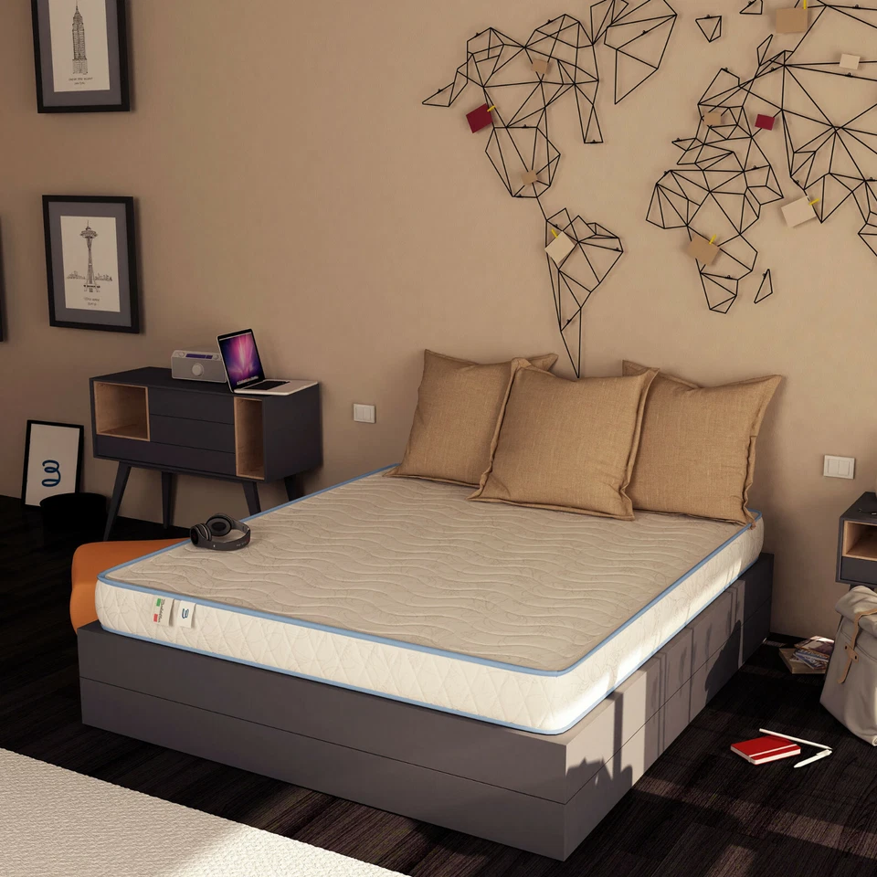 MATERASSO WATERFOAM POLIURETANO H 20 CM ORTOPEDICO BASIC SFODERABILE ANALLERGICO - Immagine 4 di 4