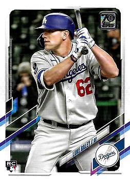 2021 Topps Update #US7 Luke Raley Los Angeles Dodgers Rookie Card RC | eBay