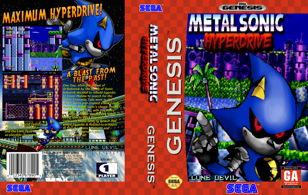 Metal Sonic: Hyperdrive title screen remake by minuhss on DeviantArt