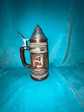 Vintage West Germany Lidded Beer Stein Mug Meistertrunk Rothenburg o.T.