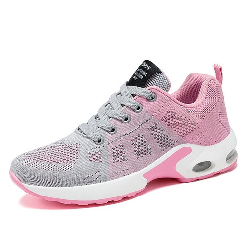Casual Shoes Breathable Lightweight Mother Shoes Lace-up Cushioned Sneakers Wome - Picture 2 of 9