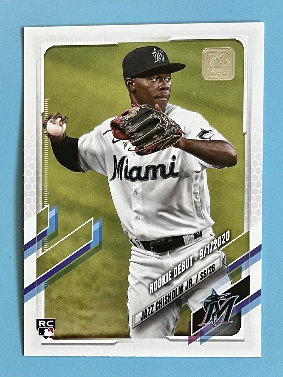 【ワンオーナー品】topps 2021 JAZZ CHISHOLM jr 2021 Topps Update Jazz Chisholm Jr. Rookie Debut RC #US114