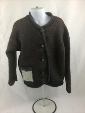Pierre Cardin Boys Lambswool Blend Button Up Cardigan Sweater Sz. M