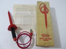 Triplett Hi High Voltage Test Probe 79-292 50 KVDC ON 500 VDC Vintage