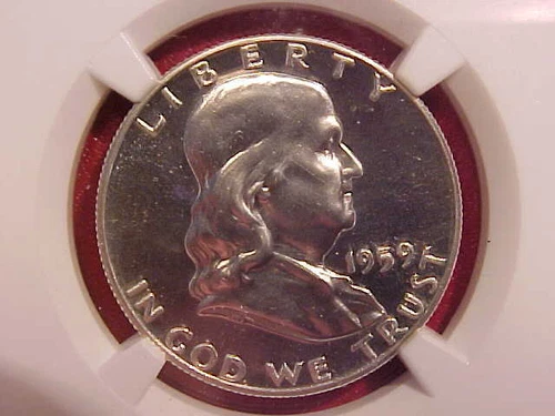 1959 FRANKLIN HALF DOLLAR - NGC PF 66 - SEE PICS! - (G1241)