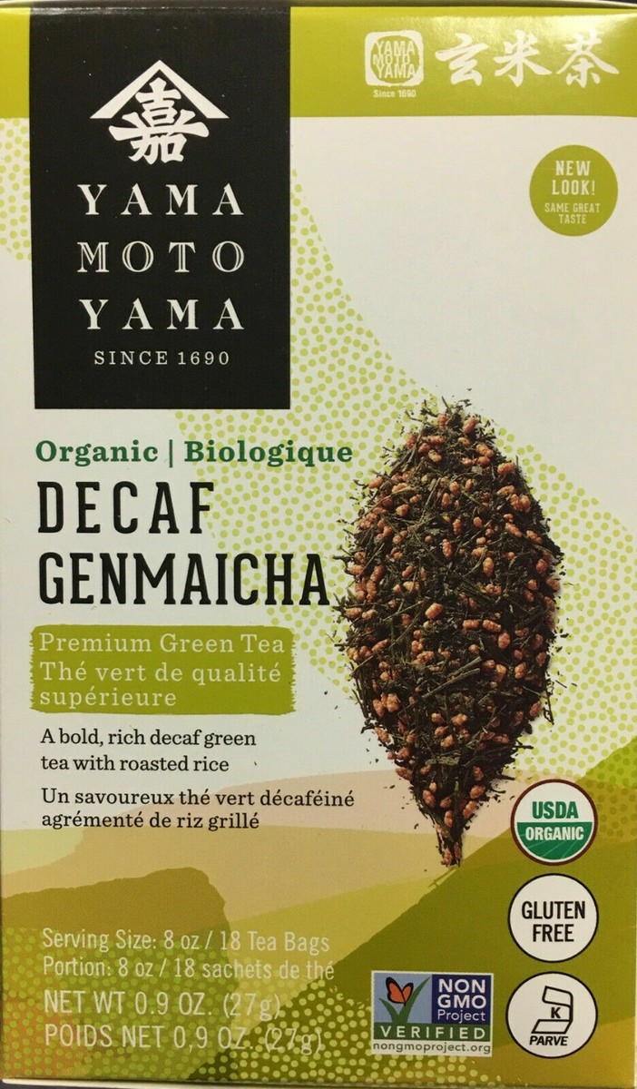 Yamamotoyama Japanese Organic DECAF GENMAICHA Green Tea with