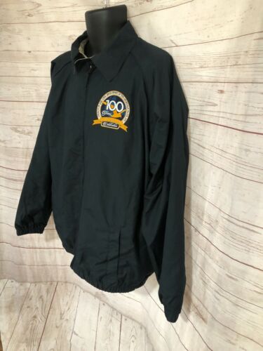 Harriton Men’s Blue 100 Years Church Anniversary Raglan Full Zip Jacket Size L - Picture 4 of 7