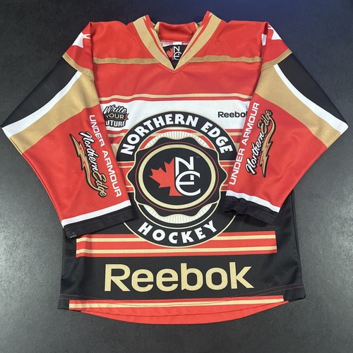 Northern Edge Reebook Under Armour Hockey Jersey Red Men’s Size Extra Small