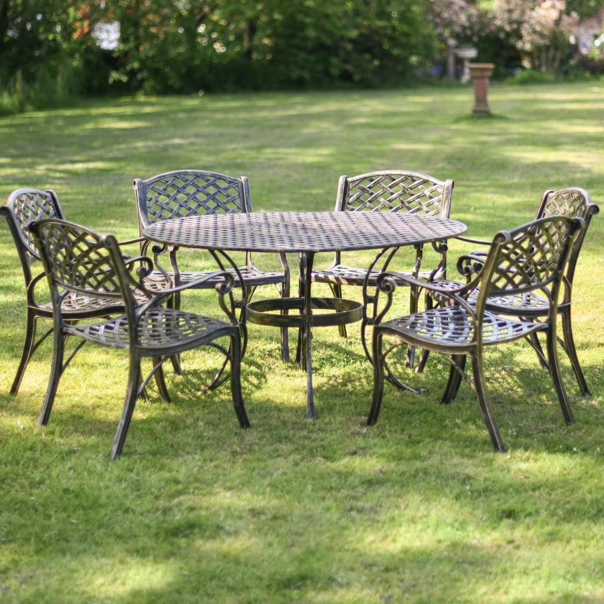 Aluminium garden table and chairs set deals