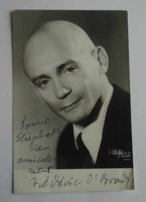 FREDERIC O'BRADY Autogramm Filmschauspieler und Schriftsteller