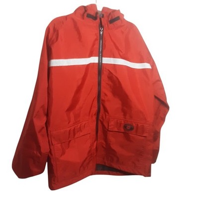 LSC Lifesaving Systems Orange Coast Guard Rescue Jacket Reflective Nylon USA L