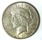 1923 S $1 Peace Silver One Dollar US San Francisco