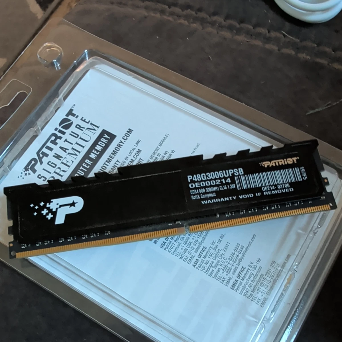 Patriot Memory (RAM PC4-24000 (DDR4-3000) Bus Speed) for sale | eBay