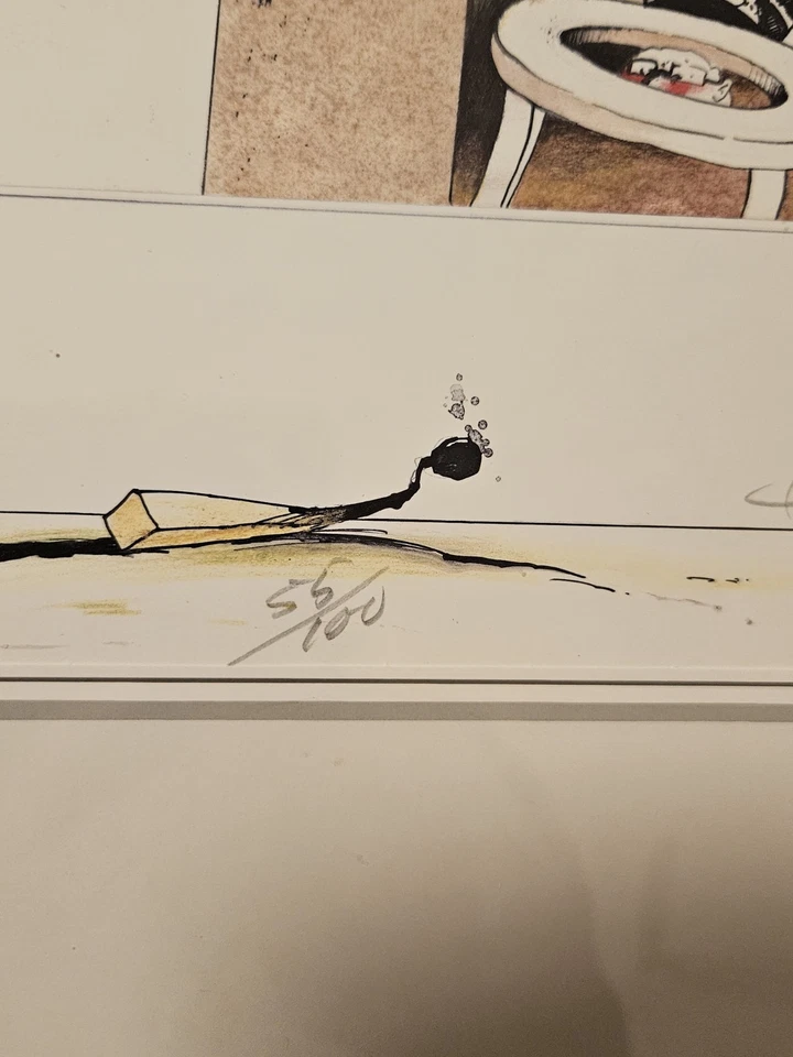 Signierter Druck Karikatur LIMITIERT von Brian Bagnall aus München - Bild 3 von 4