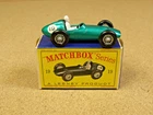 OLD VINTAGE LESNEY MATCHBOX # 19 ASTON MARTIN RACING CAR ORIGINAL BOX