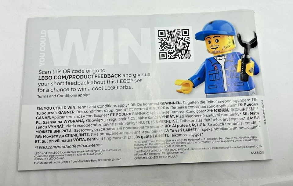 Lego 77224 Speed Champions Instructions Booklet Manual Only - Image 2 of 2