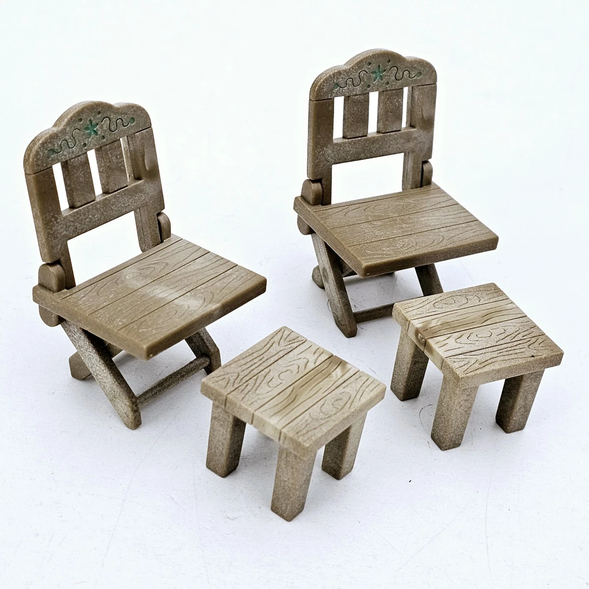 2 sedie per casa delle bambole in scala 1:6 sedia in miniatura in plastica sedia in miniatura casa delle bambole mini sedie simulazione sedia da