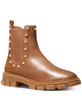 MICHAEL MICHAEL KORS Womens Brown Back Pull-Tab Ridley Leather Chelsea 5.5