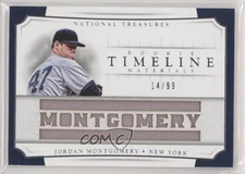 2017 National Treasures Timeline Rookie Materials /99 Jordan Montgomery RC