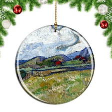 Van Gogh Wheat Field Behind Saint Paul Christmas ornament city travel souvenir