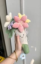 Jellycat Amuseable Wedding Bouquet Plush Flower Soft Toy NWT Gift