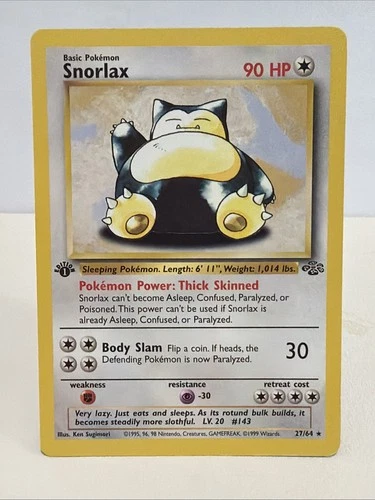 New ListingPokémon Snorlax 27/64 Non-Holo First Edition Jungle Set LP